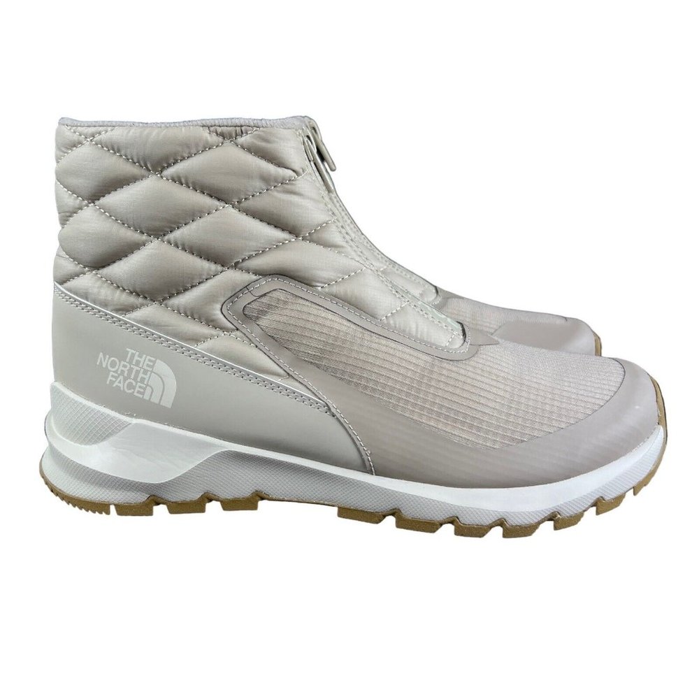 The North Face ThermoBall Progressive Zip Flax Vintage White Boots Womens Sz 9 *